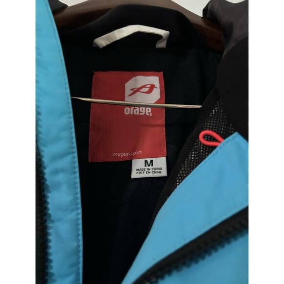 Orage Jacket Womens Size Medium Blue-Brown Ski Snow Outerwear Full Zip. Hood. - Picture 4 of 12